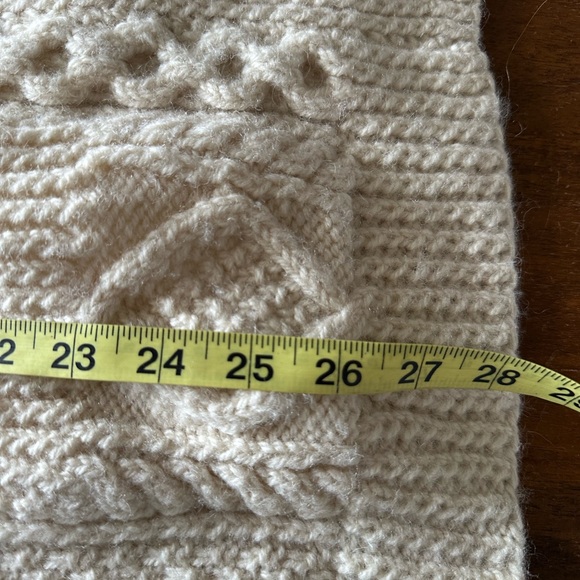 VTG John Molloy Irish Women's Cream Cable Knit Sweater - Picture 5 of 6
